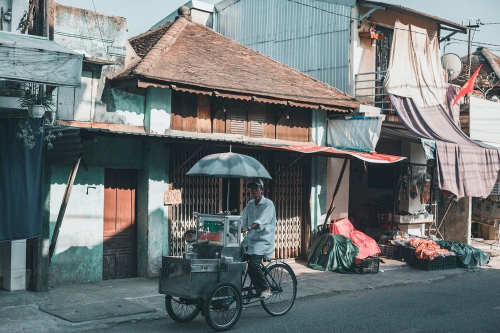 A day off in Hue of a local one