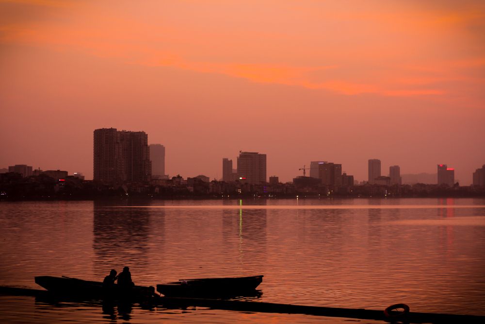 Hanoi Sunset One Day In Hanoi