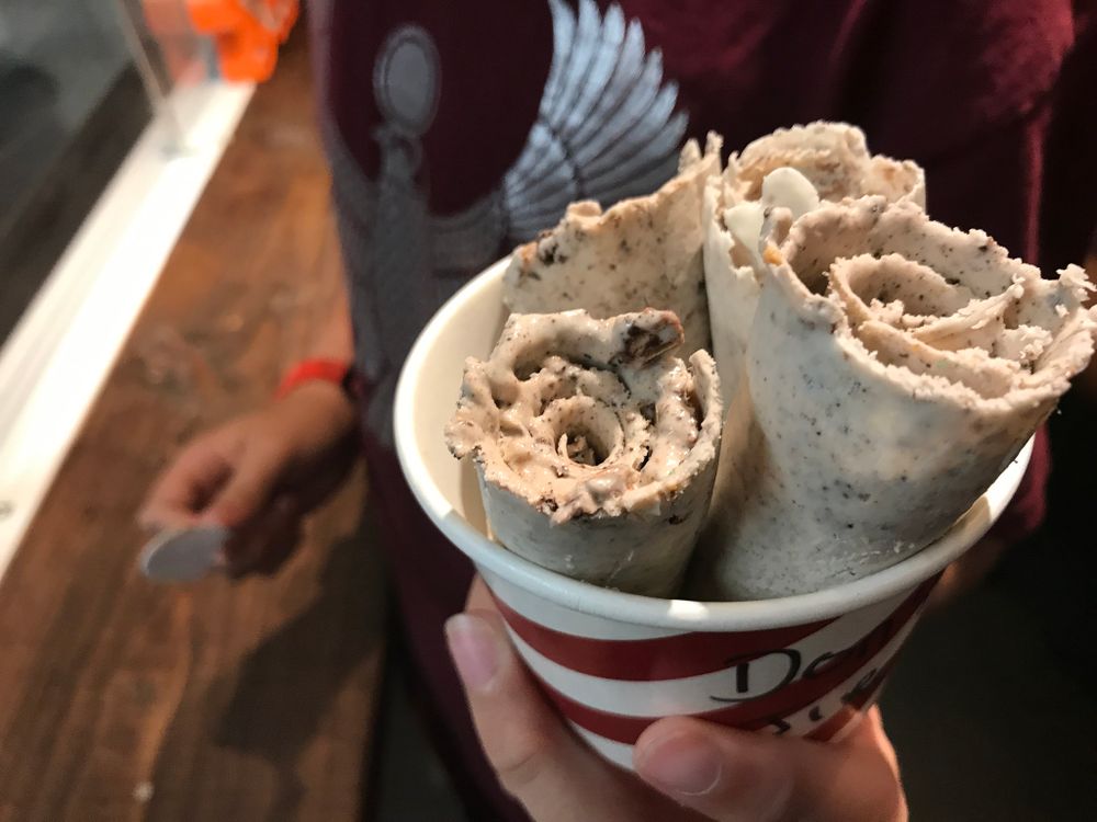 rolled ice cream